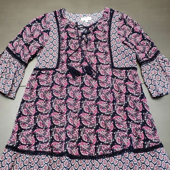 Umgee Boho Bell Sleeve Dress - Picture 5 of 11